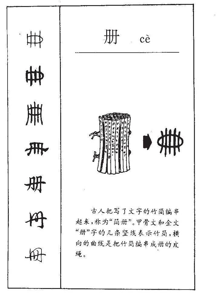 甲骨文中表示册的图片图片