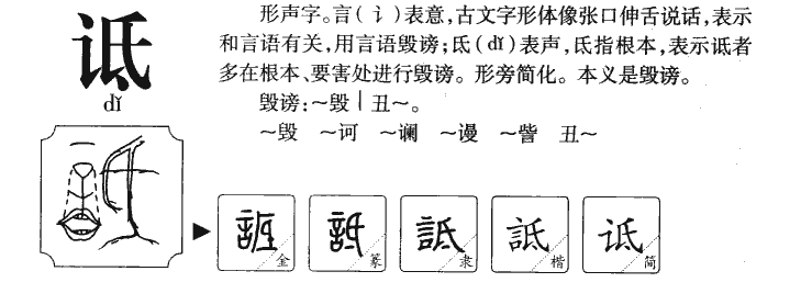 诋字取名寓意,诋字取名寓意是什么