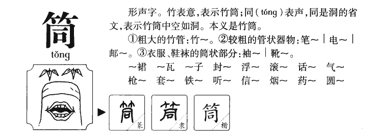 筒字的五行属性及意思,筒字有什么好的寓意