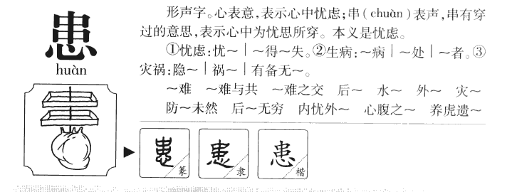 患字取名寓意好吗,患字有什么好的寓意