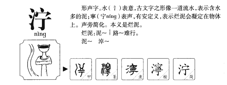 泞字有什么好的寓意,泞字的寓意是什么