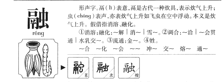 融字五行属什么融字取名有什么意义