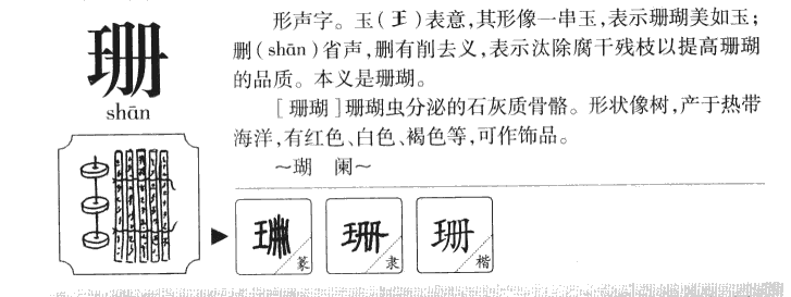 珊字五行属什么 珊字取名有什么意义
