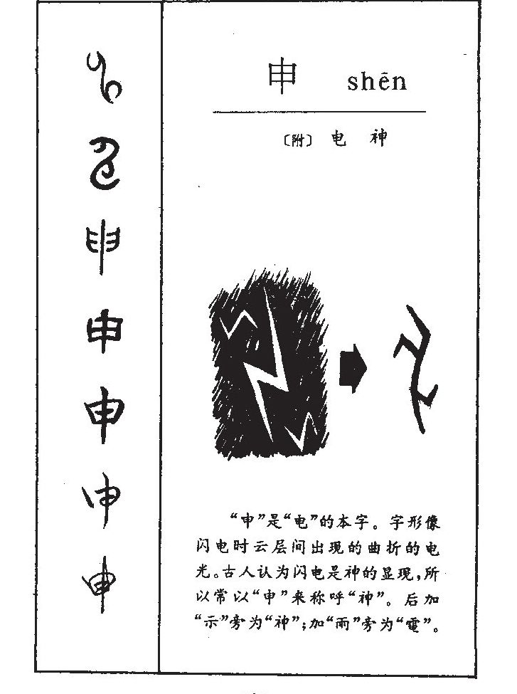 申字甲骨文图片