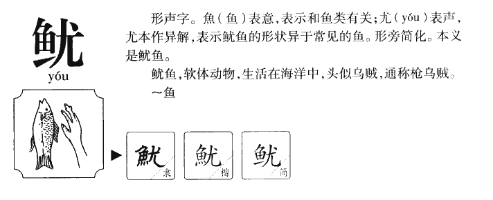 鱿字在人名字中寓意,鱿字取名寓意是什么