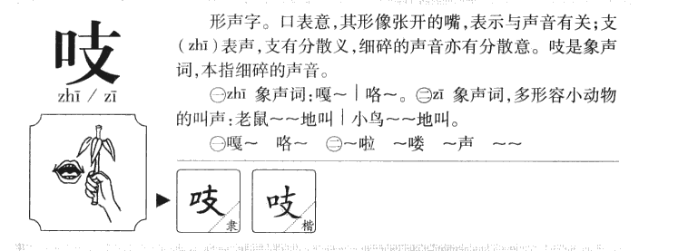 吱字取名男孩寓意好吗,吱字用于人名的意思